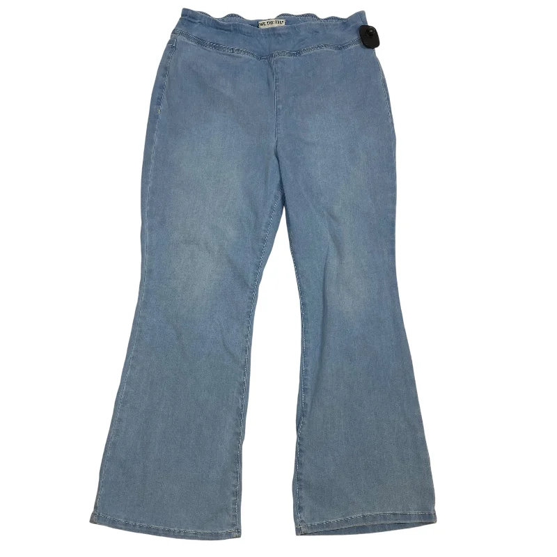 All-Purpose Wear Jeans Flared By We The Free In Blue Denim, Size: L