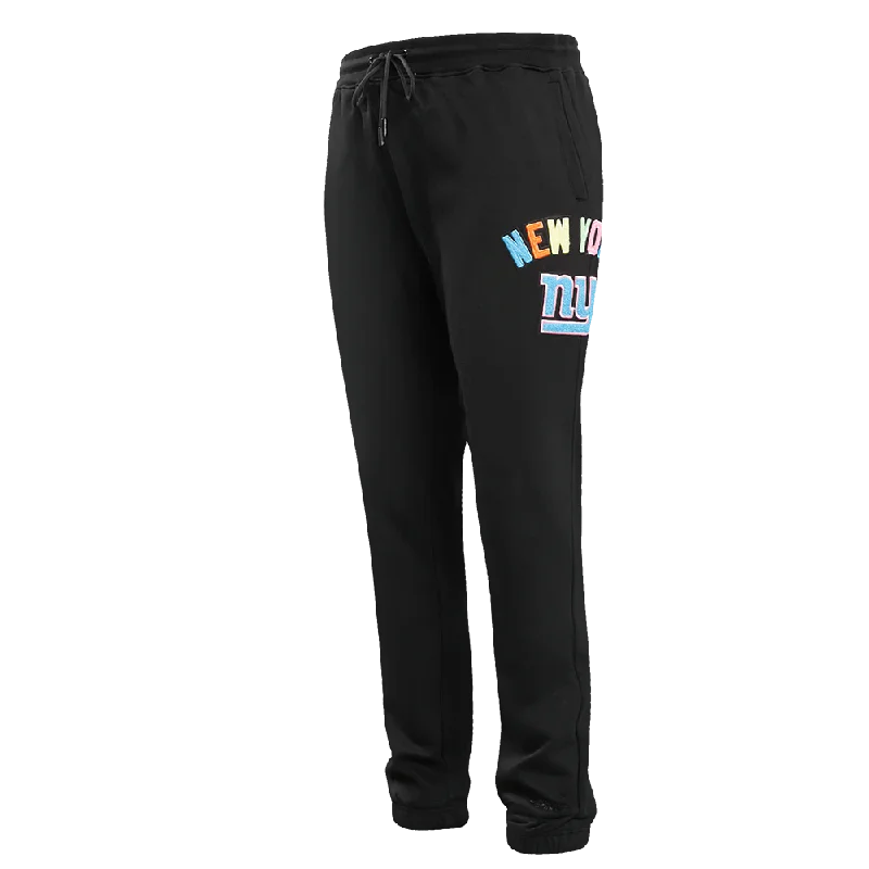 Lightweight Gear NFL NEW YORK GIANTS WASHED NEON MEN'S SWEATPANT (BLACK)