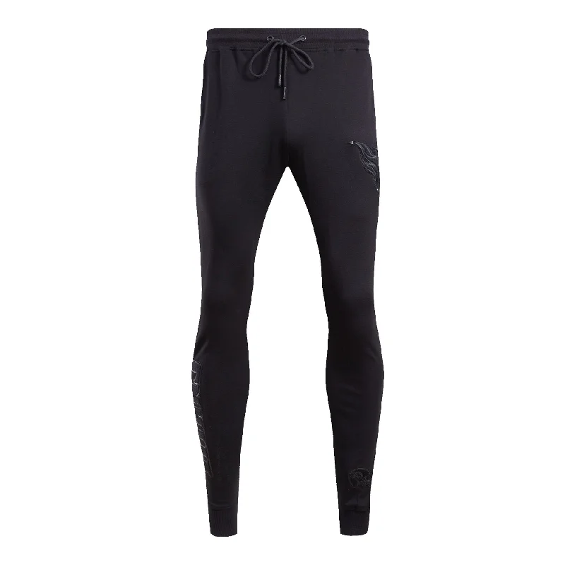 Cozy Apparel NFL TENNESSEE TITANS TRIPLE BLACK LOGO MEN'S JOGGER (TRIPLE BLACK)
