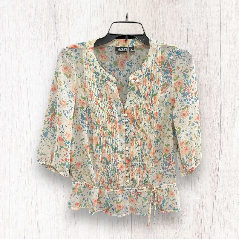 Premium Outfits Multi-colored Top 3/4 Sleeve Ana, Size S