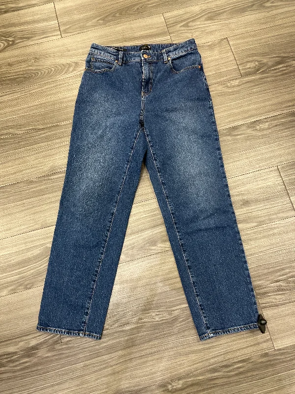 Relaxed Fit Jeans Boyfriend By Talbots In Blue, Size: 8