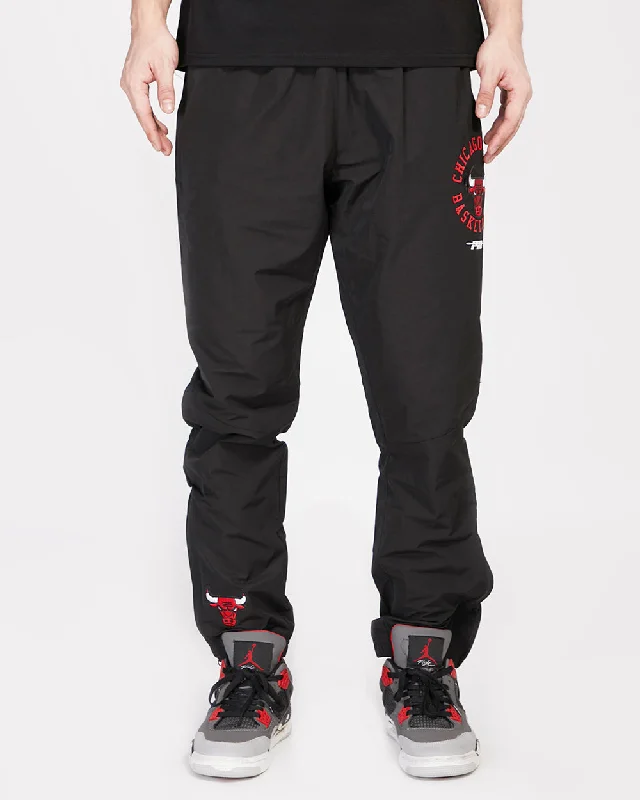 Leather Pants NBA CHICAGO BULLS HYBRID MEN'S WOVEN PANT (BLACK)