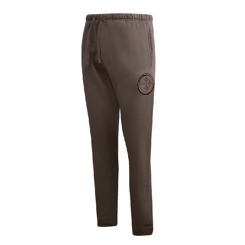 Timeless Style NFL PITTSBURGH STEELERS NEUTRAL MEN'S SWEATPANT (DARK TAUPE)