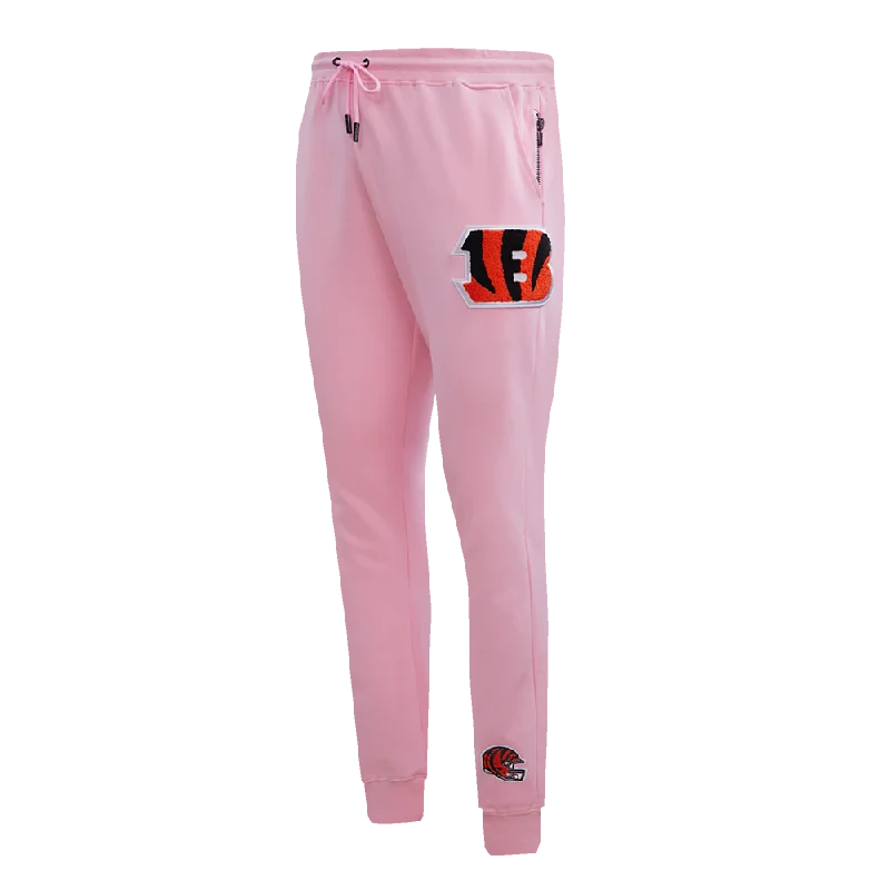Tailored Comfort NFL CINCINNATI BENGALS CLASSIC CHENILLE MEN'S JOGGER (PINK)