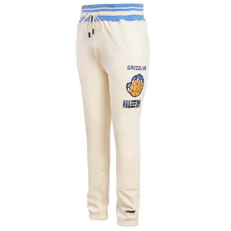 Graphic Caps NBA MEMPHIS GRIZZLIES RETRO CLASSIC MEN'S SWEATPANT (EGGSHELL/UNIVERSAL BLUE)