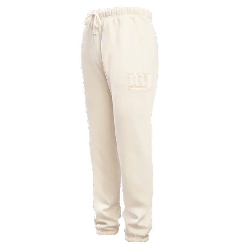 Simple Styles NFL NEW YORK GIANTS NEUTRAL FLC SWEATPANT (EGGSHELL)