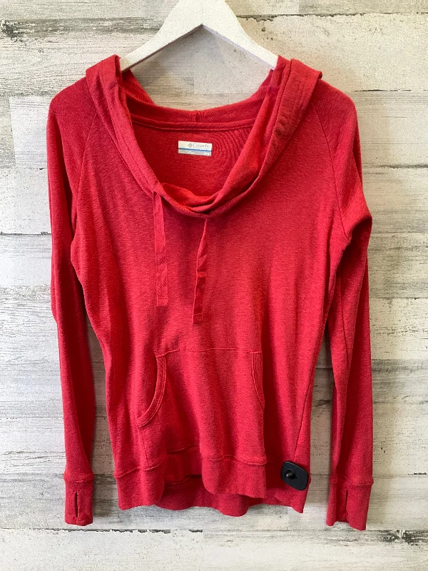 Casual Chic Orange Top Long Sleeve Columbia, Size M
