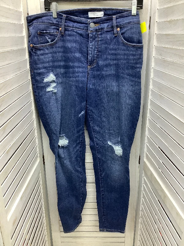 Outdoor Clothing Jeans Boyfriend By Loft In Blue Denim, Size: 16