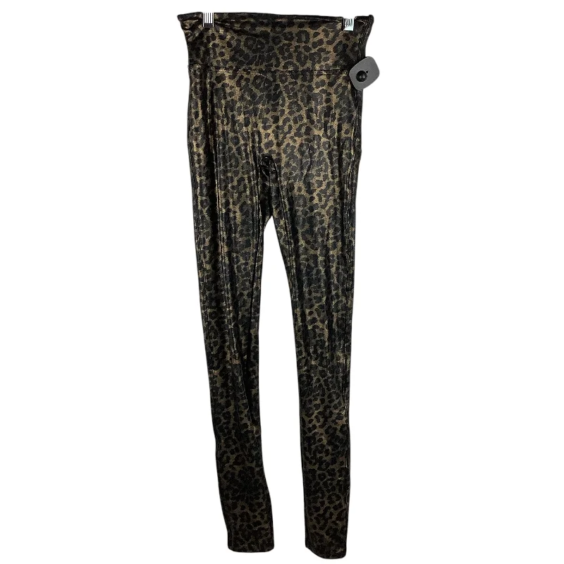 Tech Jackets Athletic Leggings By Spanx In Animal Print, Size: S