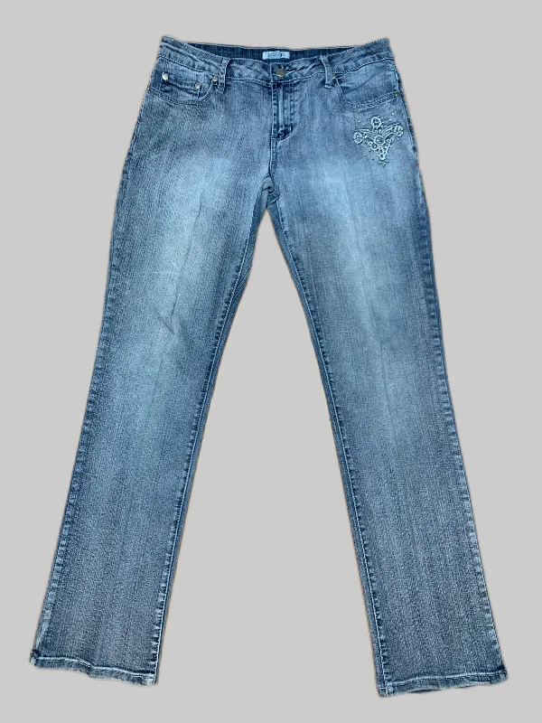Soft Layers Jeans Straight By Cato In Blue, Size: 8