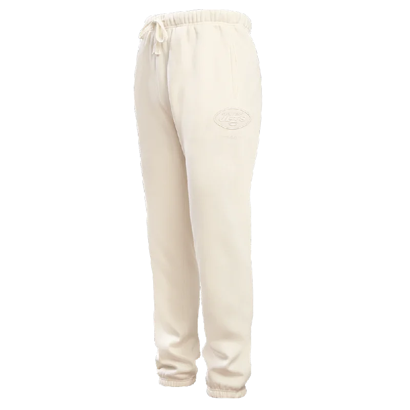 Cool Comfort NFL NEW YORK JETS NEUTRAL FLC SWEATPANT (EGGSHELL)