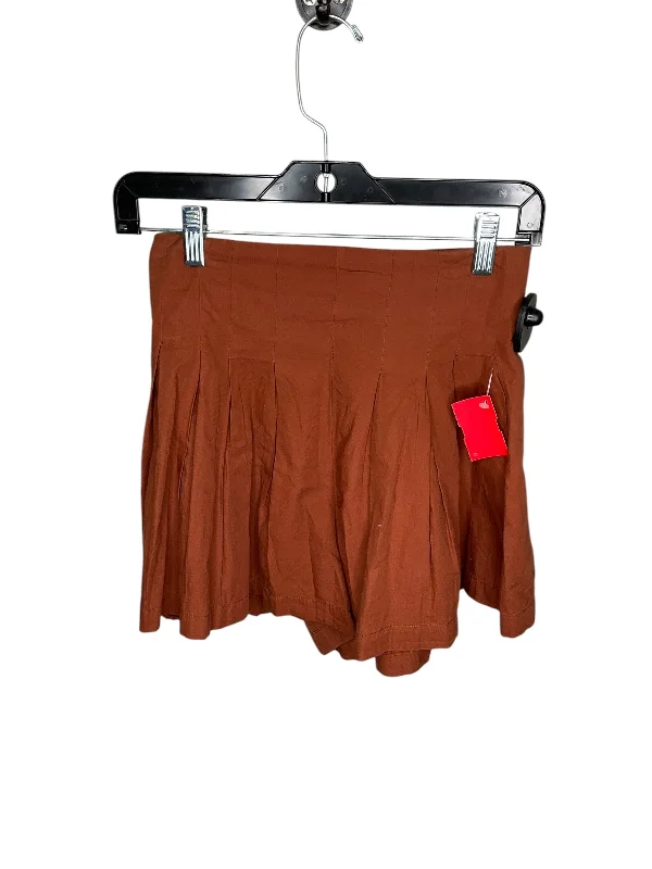 Casual Outfit Shorts By Free People In Orange, Size: Xs