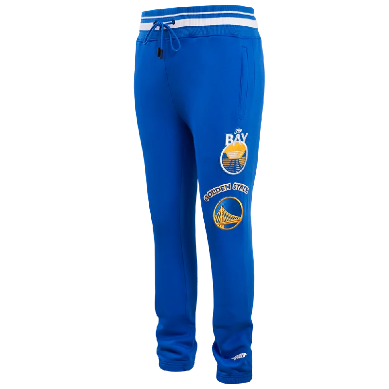 Relaxed Wardrobe NBA GOLDEN STATE WARRIORS RETRO CLASSIC MEN'S SWEATPANT (ROYAL BLUE)
