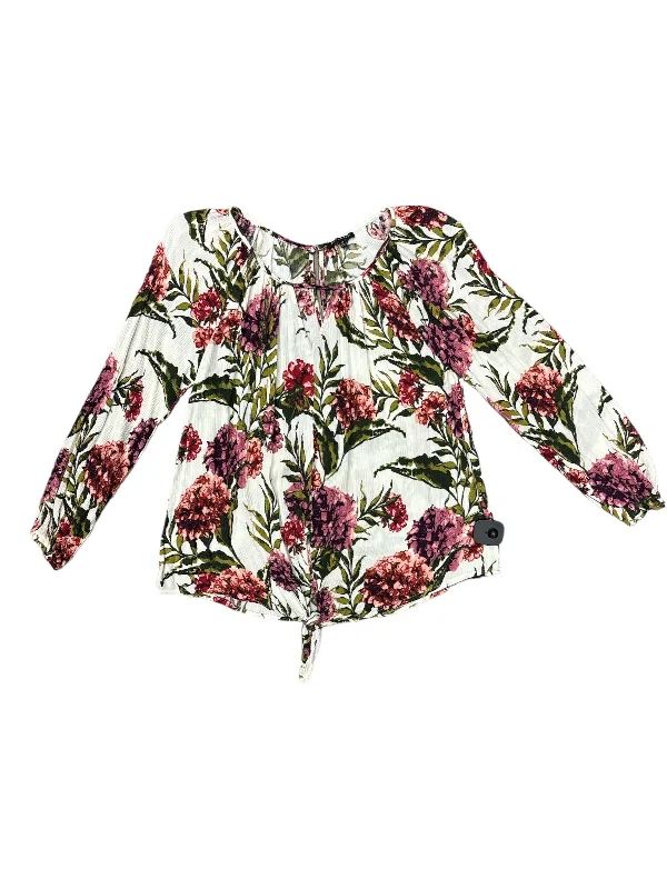 Everyday Outfits Floral Print Top Long Sleeve Staccato, Size M