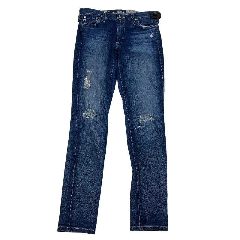 Classic Casual Jeans Skinny By Ag Jeans In Blue Denim, Size: 6