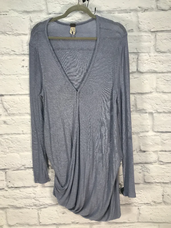 Effortless Comfort Top Long Sleeve By We The Free In Blue, Size: M
