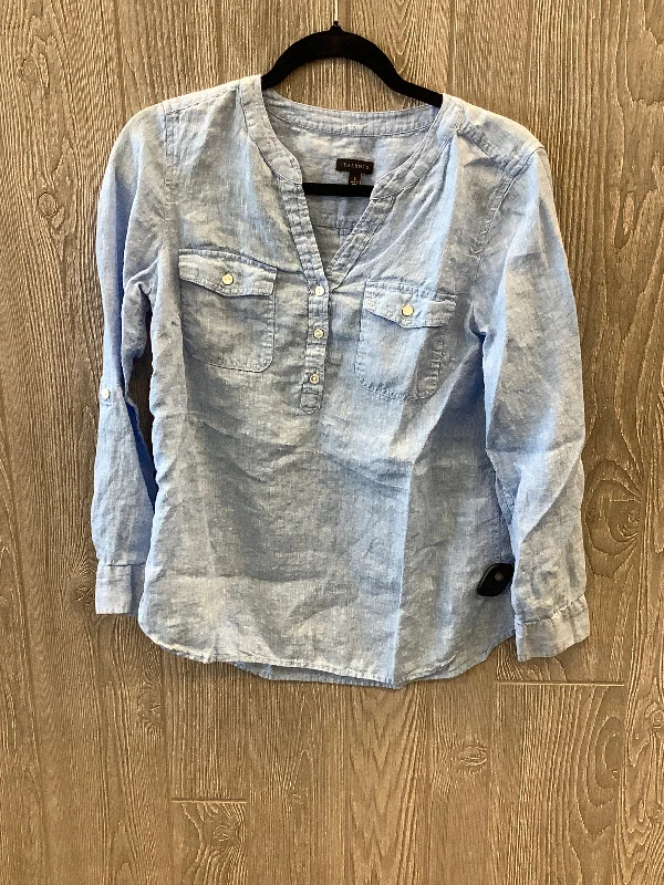 Casual Comfort Top Long Sleeve By Talbots In Blue, Size: S