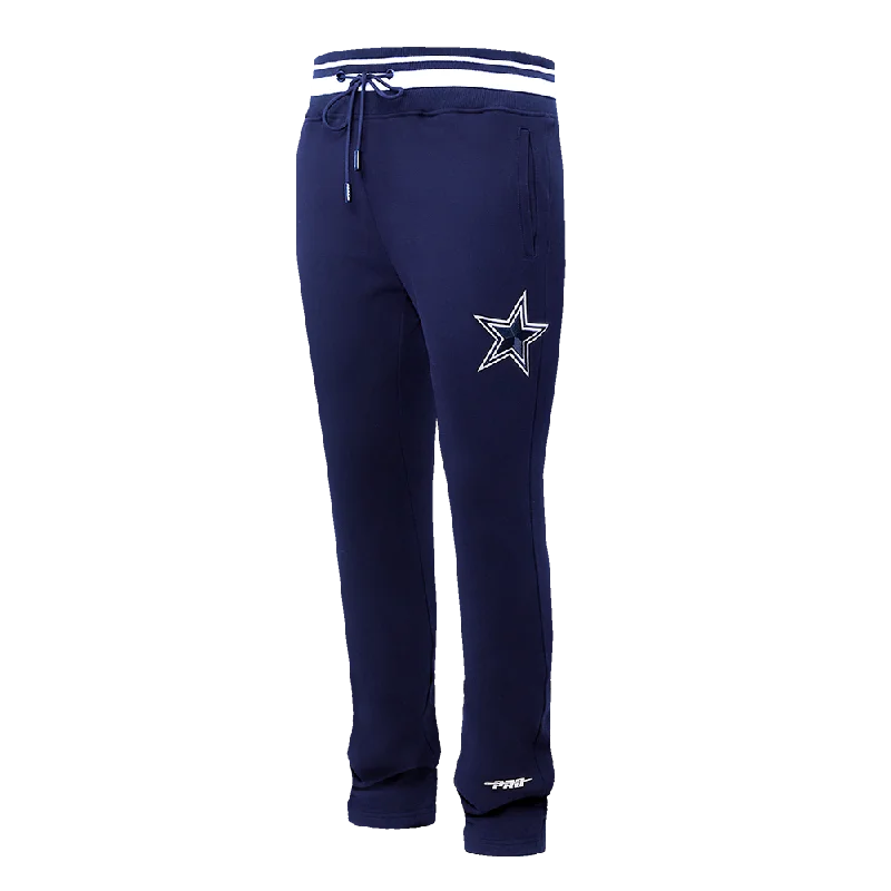 All-Day Wear NFL DALLAS COWBOYS SCRIPT TAIL MEN'S RIB FLC SWEATPANT (MIDNIGHT NAVY)