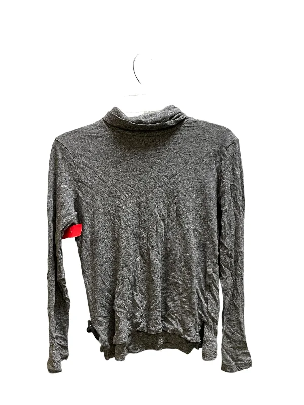 Timeless Style Top Long Sleeve By Madewell In Grey, Size: Xxs