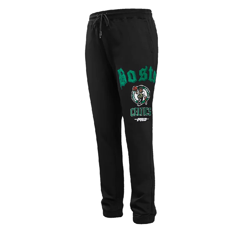 Casual Boots NBA BOSTON CELTICS OLD ENGLISH MEN'S SWEATPANT (BLACK)