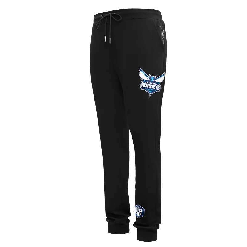 Tailored Comfort NBA CHARLOTTE HORNETS CLASSIC CHENILLE MEN'S JOGGER (BLACK)