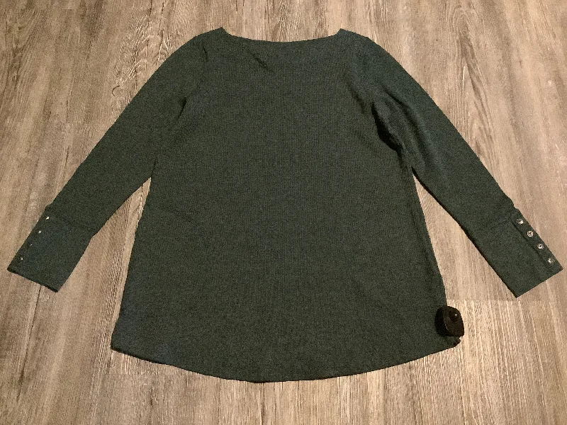 Classic Jackets Top Long Sleeve By J. Jill In Green, Size: S