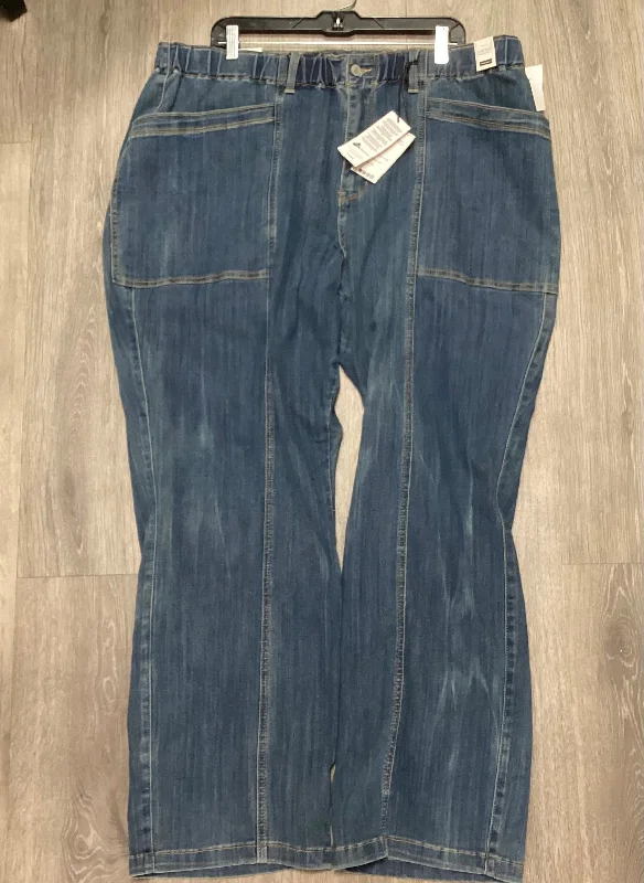 Casual Comfort Jeans Straight By Judy Blue In Blue Denim, Size: 22w