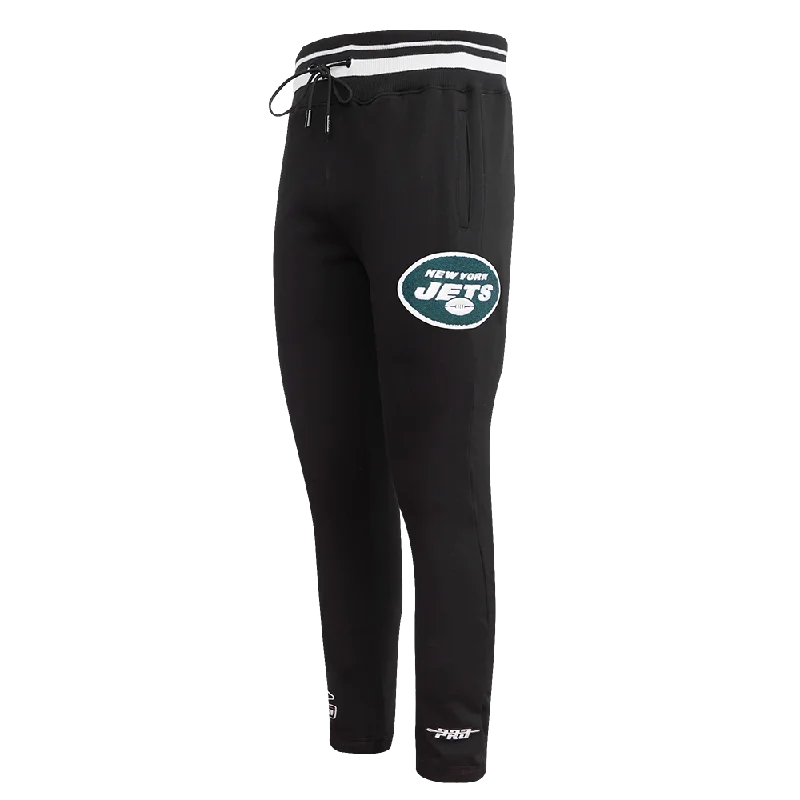 Smart Wear NFL NEW YORK JETS MASHUP MEN'S RIB SWEATPANT (BLACK)