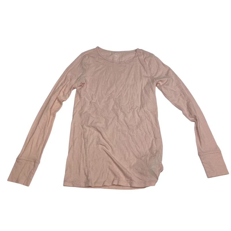 Soft Fabrics Top Long Sleeve By Gap In Pink, Size: S