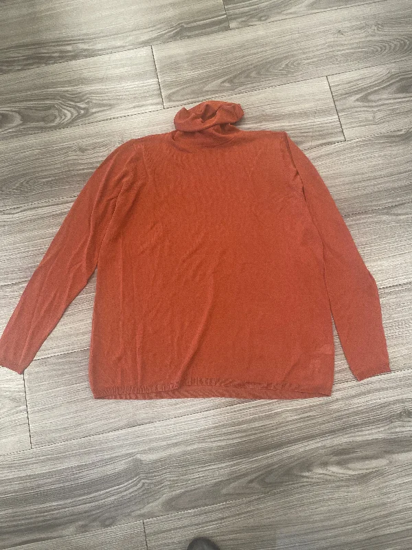 Relaxed Pants Top Long Sleeve By Eloquii In Orange, Size: L