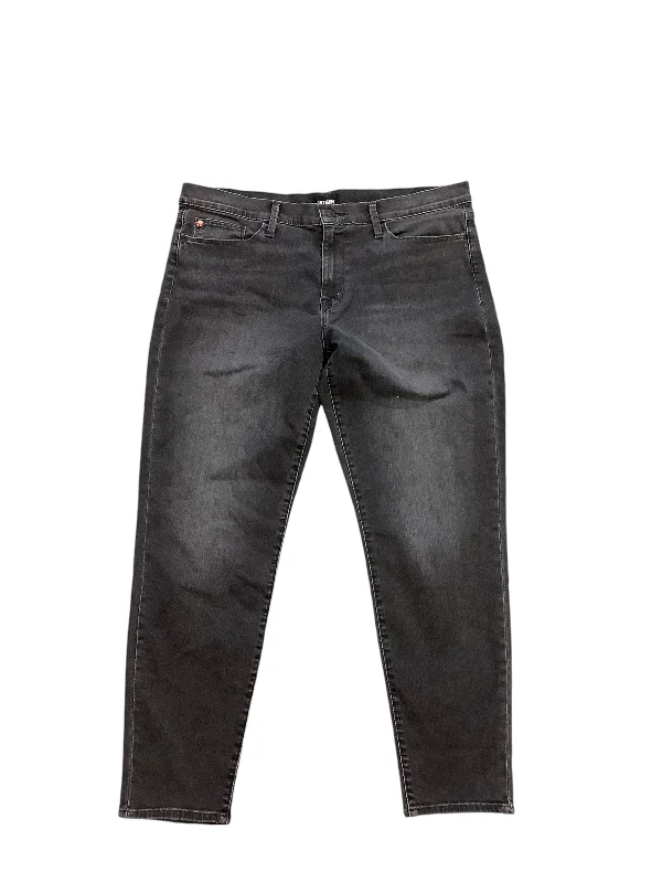 Stylish Apparel Jeans Skinny By Hudson In Black Denim, Size: 12
