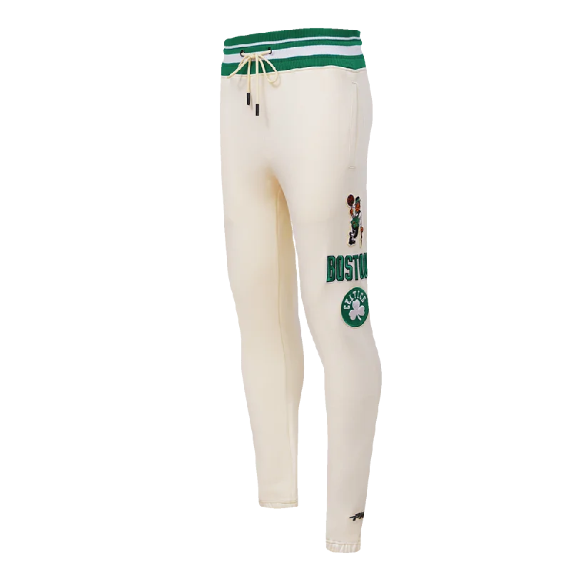 Effortless Comfort NBA BOSTON CELTICS RETRO CLASSIC MEN'S SWEATPANT (EGGSHELL/ KELLY GREEN)