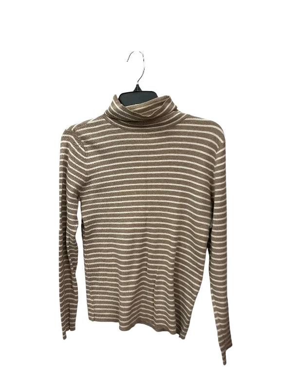 Comfortable Shoes Top Long Sleeve By Liz Claiborne In Striped Pattern, Size: S