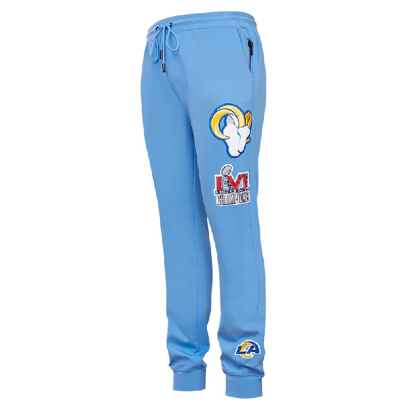 Casual Comfort NFL LOS ANGELES RAMS CLASSIC CHENILLE MEN'S JOGGER (UNIVERSITY BLUE)