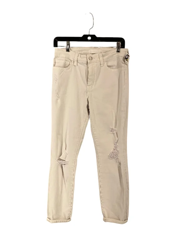 Comfortable Style Jeans Skinny By Vervet In White, Size: 28