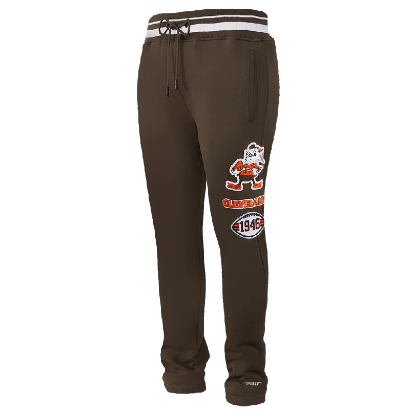 Long Trench Coats NFL CLEVELAND BROWNS RETRO CLASSIC MEN'S SWEATPANT (BROWN)