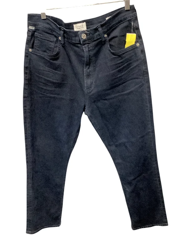 Long Trench Coats Jeans Straight By Citizens Of Humanity In Blue Denim, Size: 10