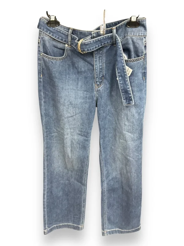 Comfy Jackets Jeans Wide Leg By White House Black Market In Blue Denim, Size: 4