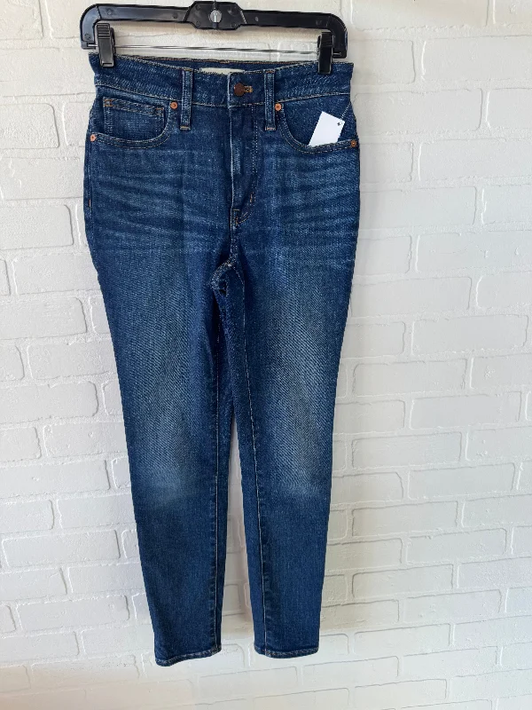 Modern Style Jeans Skinny By Madewell In Blue Denim, Size: 2