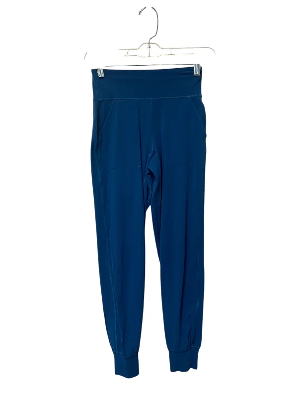 Stylish Joggers Athletic Leggings By Lululemon In Blue, Size: 2
