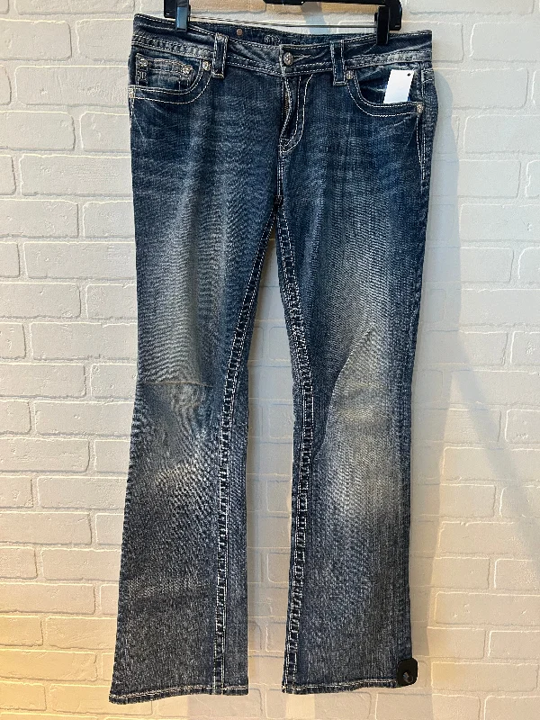 Street Style Jeans Boot Cut By Miss Me In Blue Denim, Size: 12