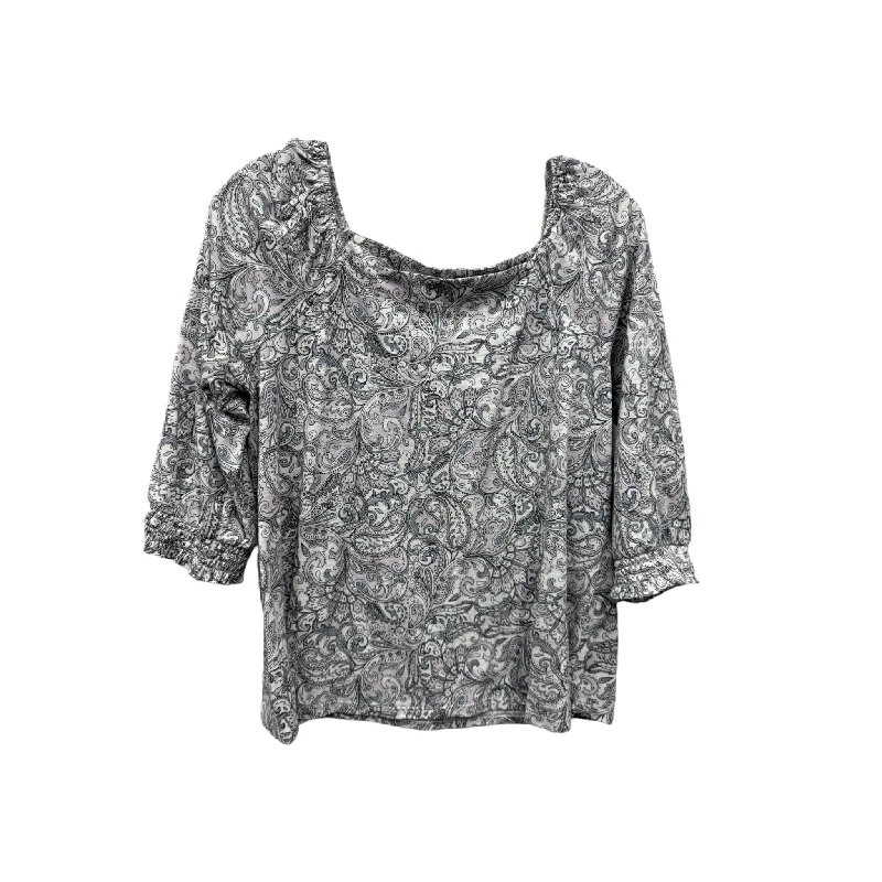 Urban Apparel Purple & White Top Long Sleeve By J. Jill, Size: Xs