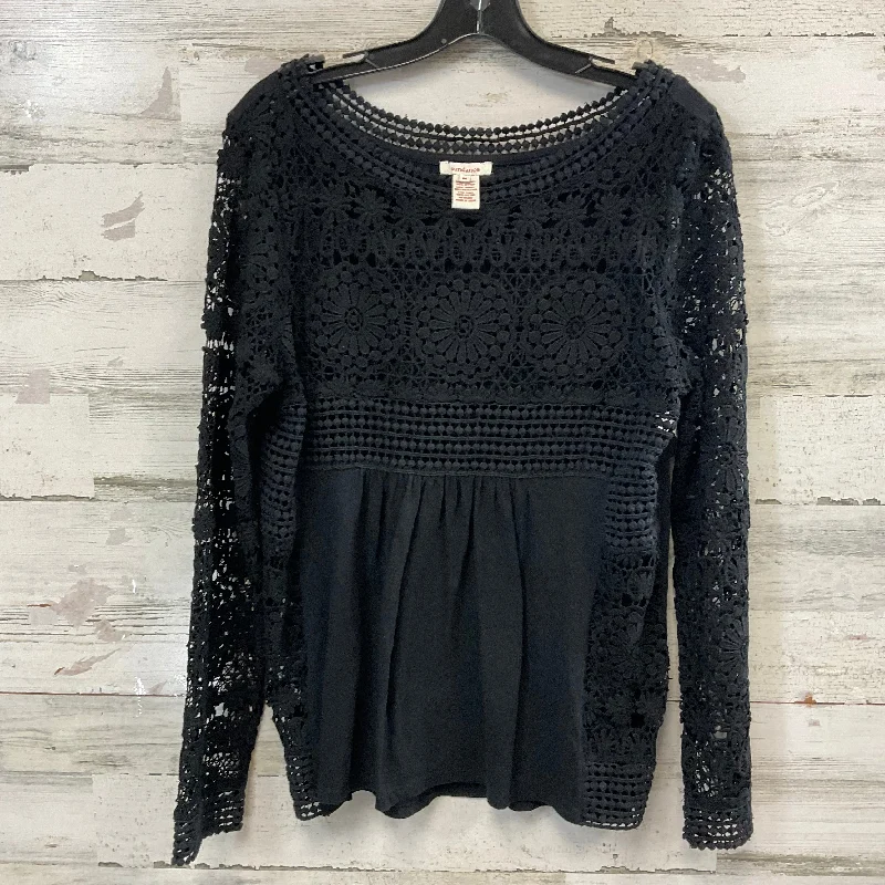 Street Style Top Long Sleeve By Sundance In Black, Size: M