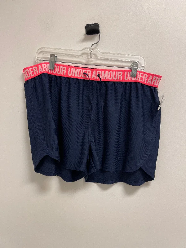 Classic Casual Athletic Shorts By Under Armour In Blue & Orange, Size: Xl