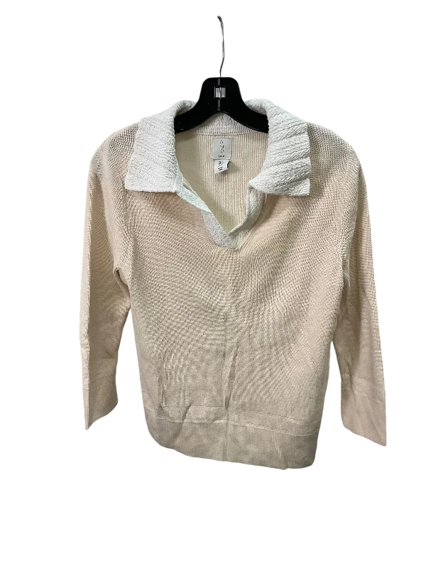 Versatile Style Top Long Sleeve By Joie In Cream, Size: S