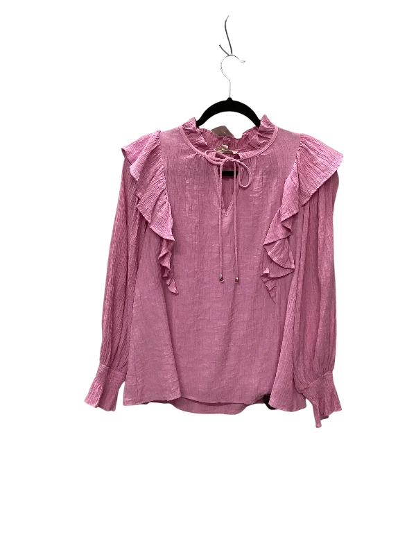 Urban Comfort Top Long Sleeve By Entro In Purple, Size: S