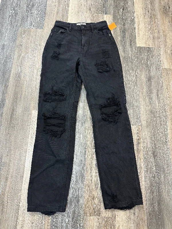 Sporty Suits Jeans Straight By We The Free In Black Denim, Size: 2
