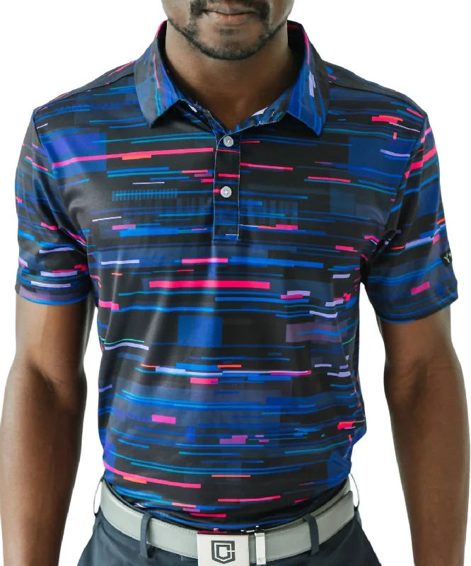 Smart Casual Golf Polo In Light Wave