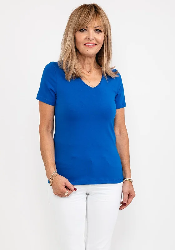 Classic Items Dolcezza V Neck T-Shirt, Royal Blue