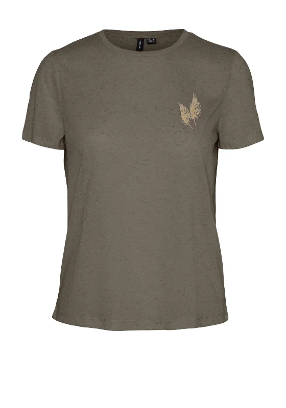 Fashion Design Vero Moda Selma Melange T-Shirt, Bungee Cord